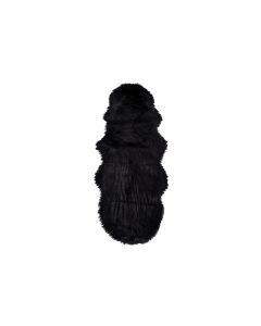 House Nordic Pelzimitat 180 x 60 cm, Schwarz