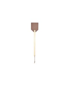 Esschert Design Fliegenklatsche aus Leder Braun