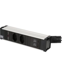 Bachmann Einbausteckerleiste CONI 2x T13, 1x USB A/C