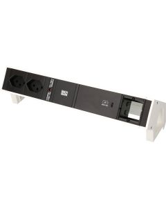 Bachmann Tischsteckdosenleiste DESK 2, 2x T13, 1x USB C, 1x Custom