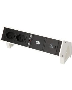 Bachmann Tischsteckdosenleiste DESK 2, 2x T13, 1x USB C