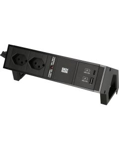 Bachmann Tischsteckdosenleiste DESK 2, 2x T13, 1x USB A/C