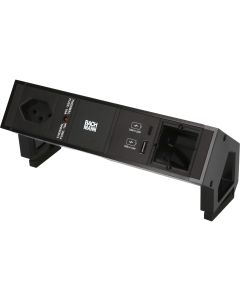 Bachmann Tischsteckdosenleiste DESK 2, 1x T13, 1x USB A/C, 1x Custom