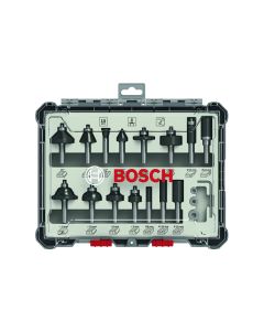 Bosch Professional Fräserset 8-mm-Schaft 15-teilig