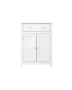 VASAGLE Badezimmerregal mit Schublade 60 x 80 cm, Weiss