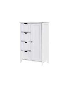 VASAGLE Kommode 55 x 81 cm, Weiss