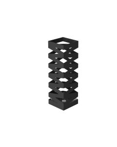 Songmics Schirmständer mit Zick-Zack Muster 49 cm, Schwarz