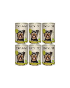Dog's Love Nassfutter BIO Adult Huhn, 6 x 400 g
