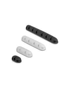 Delock Kabelhalter Kombi Set 4 Stück