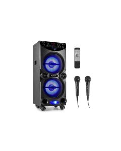 Fenton Lautsprecher LIVE2104 Karaoke Maschine Schwarz