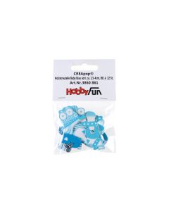 HobbyFun Miniatur-Figur Baby Junge Hellblau