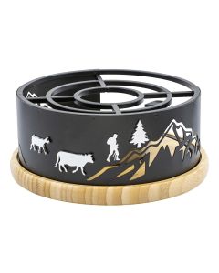 Kadastar Fondue-Rechaud Magnetic Mountain Schwarz