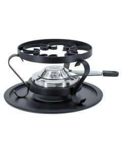 Kadastar Fondue-Rechaud Traditional Ø 15 cm, Schwarz/Silber