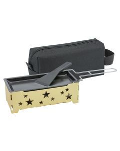 Kadastar Teelicht-Raclette 2go Golden Star Gold/Schwarz