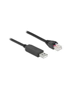 Delock Konsolenkabel USB-A zu RS-232 RJ45, 2 m