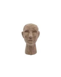 Villa Collection Aufsteller Skulptur Kopf, Steinbraun