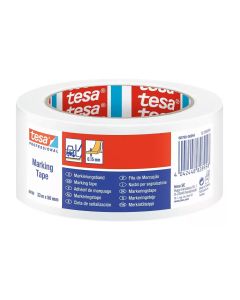 tesa Markierungsband Professional 60760, 50 mm x 33 m, Weiss