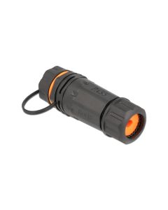 Delock Kupplung RJ-45, Cat.6A, Orange, wasserfest, 1 Stück