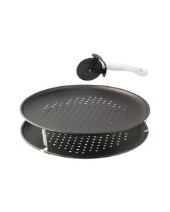 Zenker Pizzablech Special – Countries Ø 32 cm, 3-teilig