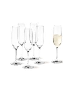 Leonardo Sektglas Ciao 190 ml, 6 Stück, Transparent 