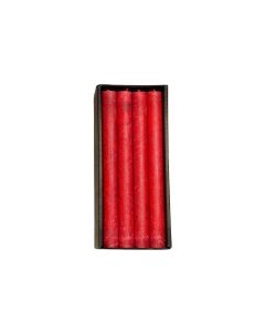 Schulthess Kerzen Stabkerze Scharlachrot 4 Stück, 24 x 2.2 cm
