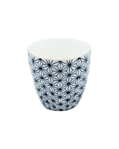 Kadastar Kaffeebecher Metropolitan Polygon 250 ml , Schwarz/Weiss