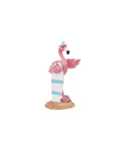 HobbyFun Mini-Tier Flamingo Surfbrett 6 cm