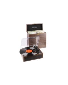 Fenton Plattenspieler mit Bluetooth RP170D Braun