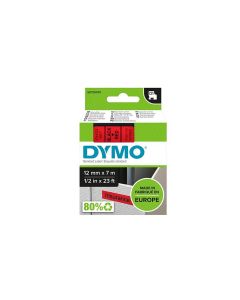 DYMO Beschriftungsband D1 Schwarz auf Rot