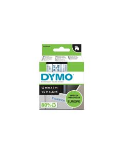 DYMO Beschriftungsband D1 Blau auf Weiss
