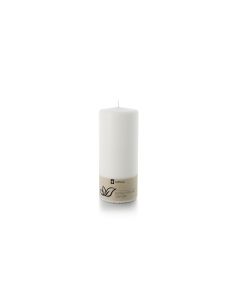 balthasar Zylinderkerze Swiss Natural Candle 15 x 6 cm Weiss