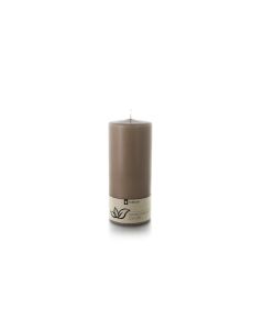 balthasar Zylinderkerze Swiss Natural Candle 15 x 6 cm Taupe