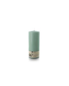 balthasar Zylinderkerze Swiss Natural Candle 15 x 6 cm Türkis