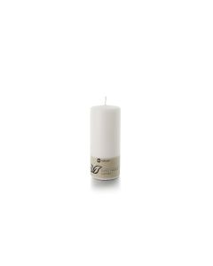balthasar Zylinderkerze Swiss Natural Candle 19 x 8 cm Weiss