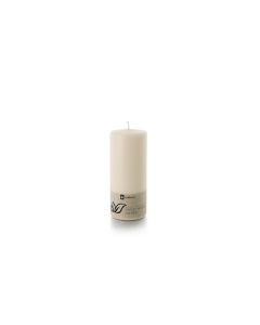 balthasar Zylinderkerze Swiss Natural Candle 19 x 8 cm Alt Weiss