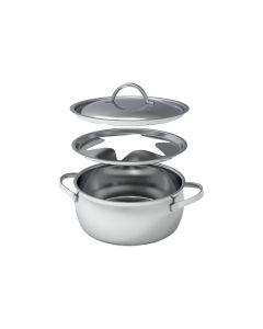 Kisag Fondue-Topf Gstaad Silber