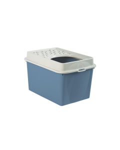 Rotho Katzentoilette Berty Eco, Blau – Sand