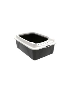 Rotho Katzentoilette Bonnie M Eco Schwarz – Sand