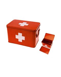 present time Erste Hilfe Schrank gross 31.5 x 21 cm, Rot