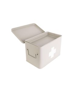 present time Erste Hilfe Schrank gross 31.5 x 21 cm, Grau matt