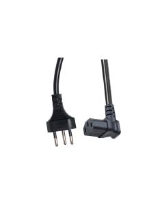 Diggelmann Netzkabel 2 m C13 - T12, gewinkelt nach oben