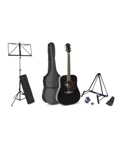 MAX Westerngitarre SoloJam Kit Schwarz