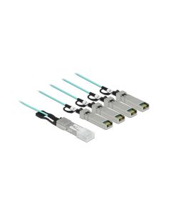 Delock Direct Attach Kabel Optisches QSFP+/4x SFP+ 10 m