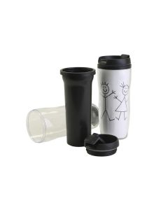 Creativ Company Kunststoffglas Thermobecher 12 Stück