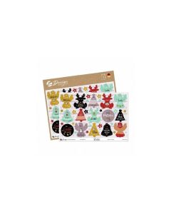 Z-Design Motivsticker Christmas für dich A5 2 Stück Mehrfarbig