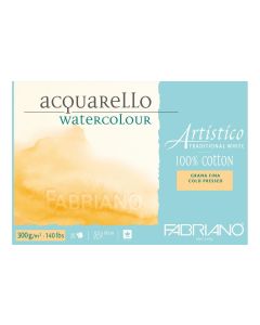 Fabriano Aquarellblock Artistico Trad.White 12.5 x 18 cm