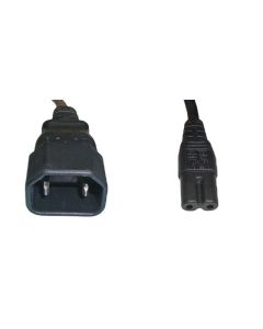 Diggelmann Gerätekabel 1 m C7 - C14 Schwarz