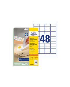 Avery Zweckform Mini-Etiketten Stick + Lift 45.7 x 21.2 mm, 25 Blatt