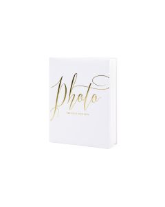 Partydeco Fotoalbum Precious moments 20 x 24.5 cm, Weiss/Gold