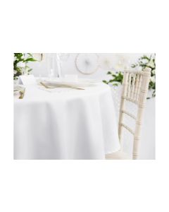 Partydeco Tischdecke Rund, Ø 280 cm, Weiss